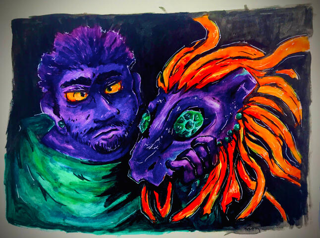 Groehl with Mask