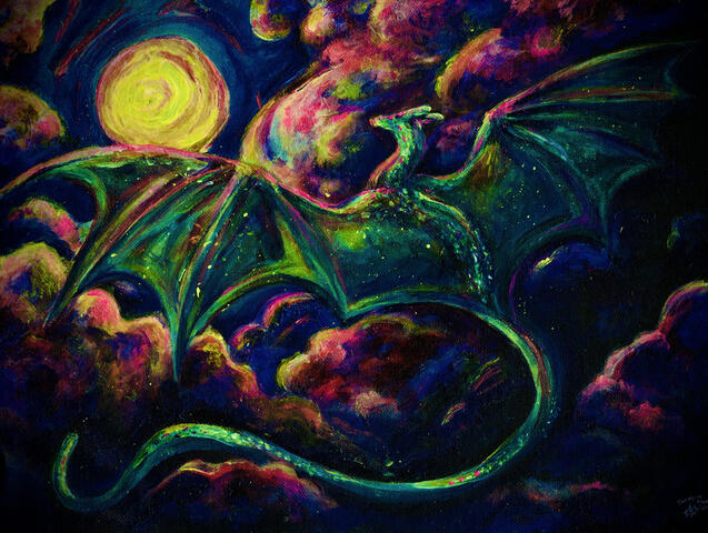 Wings Over Clouds - Acrylic